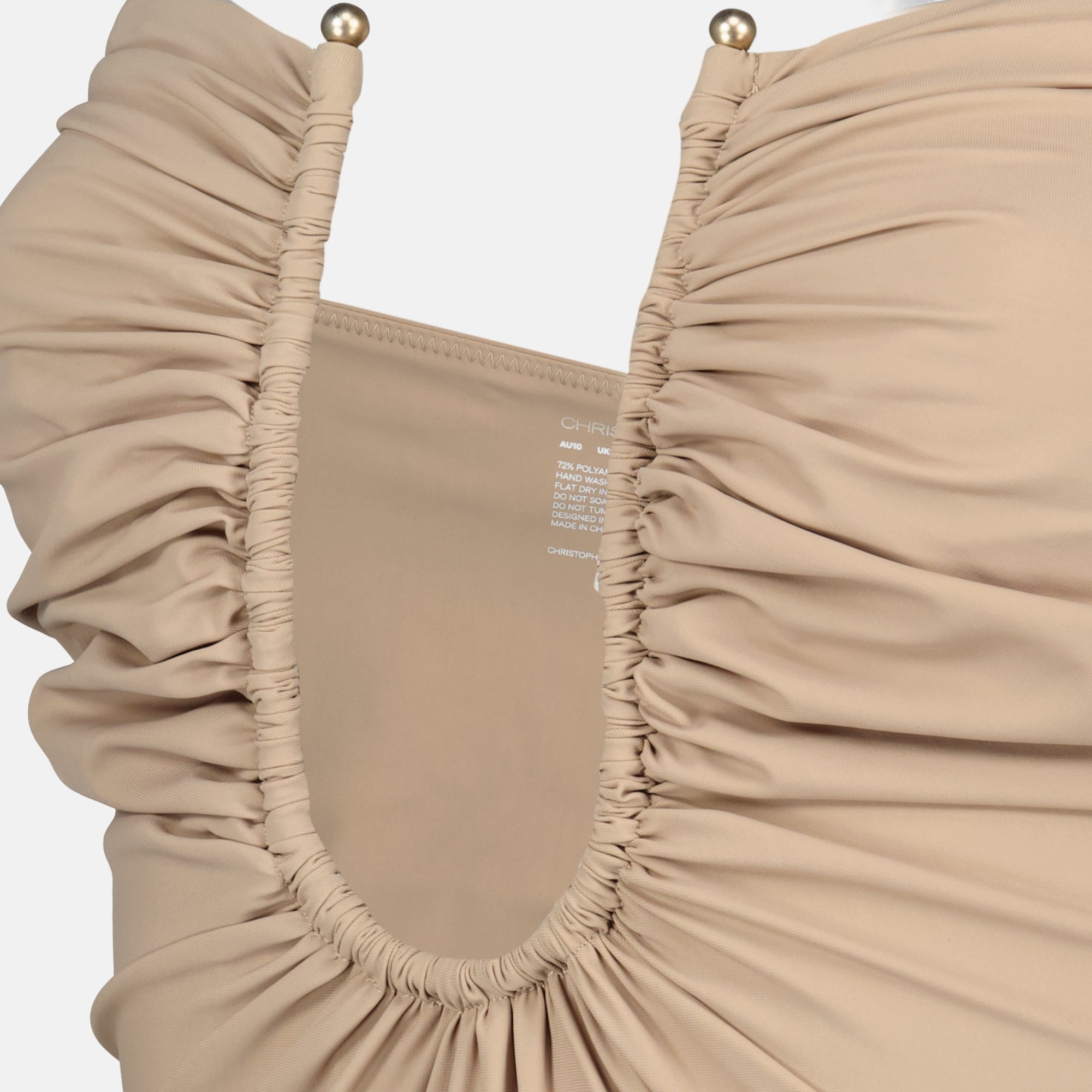 Image de l'article Maillot de bain une pièce Arced Ruched de la marque Christopher Esber pour Femme - Saison Printemps-Été 2026 - Vue détaillée_1