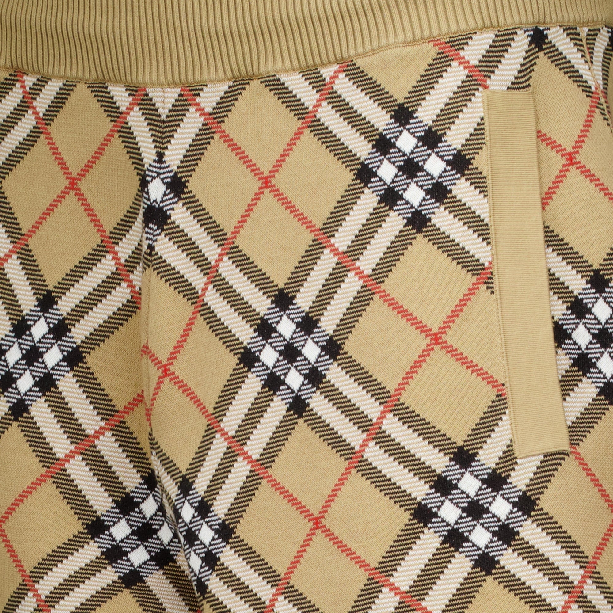 Shorts Short Check en coton Burberry Beige Femme