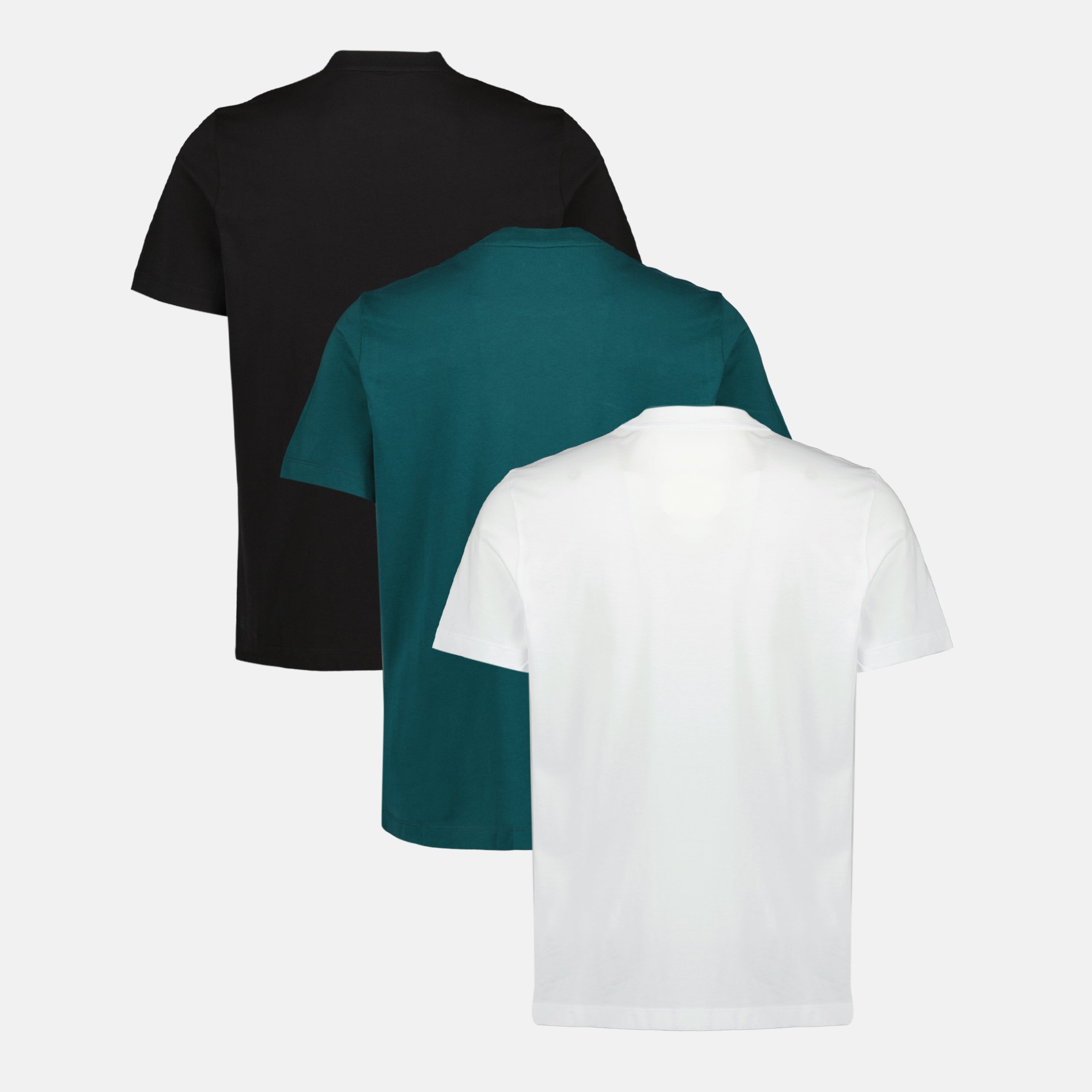 Image of the article Pack of three Moncler logo t-shirts for men - Spring-Summer 2026 - Back View