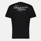 Imagem da t-shirt preta Givenchy Stamp da marca Givenchy para Homem - Temporada Primavera-Verão 2026 - Vista Traseira