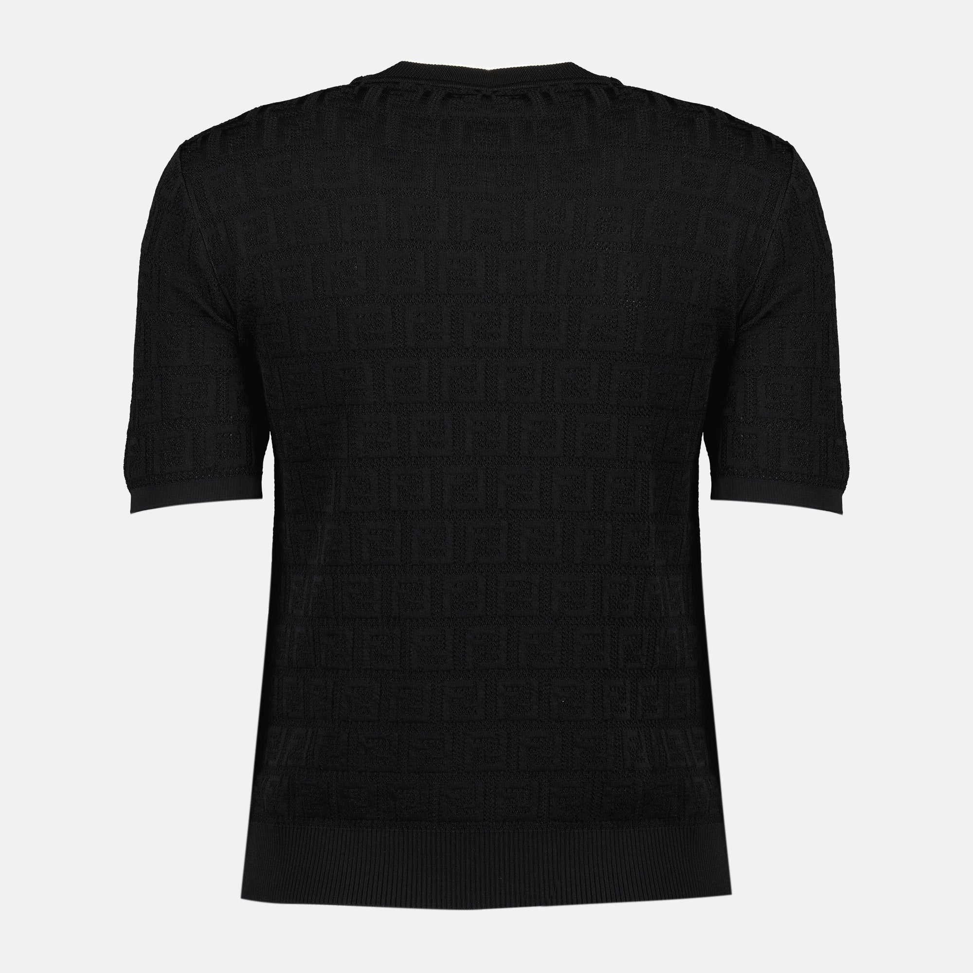 フェンディの女性用ブラックFF Tシャツの画像 - 2026年春夏 - 後ろからのビュー