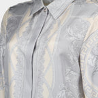Shirts Barocco Silk Shirt Versace Gray Femme