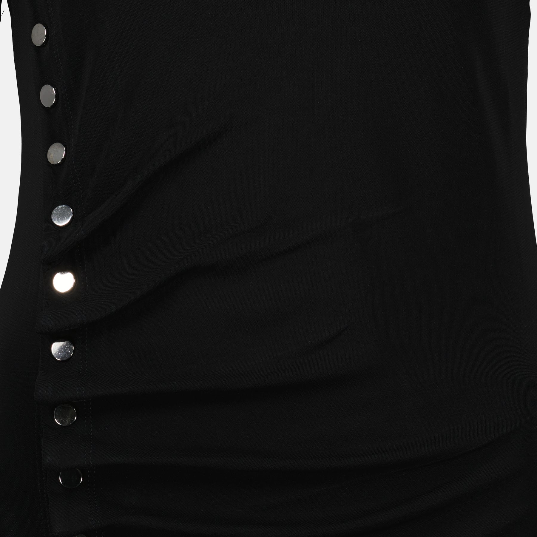 Robes Robe drapée noire Rabanne Noir Femme