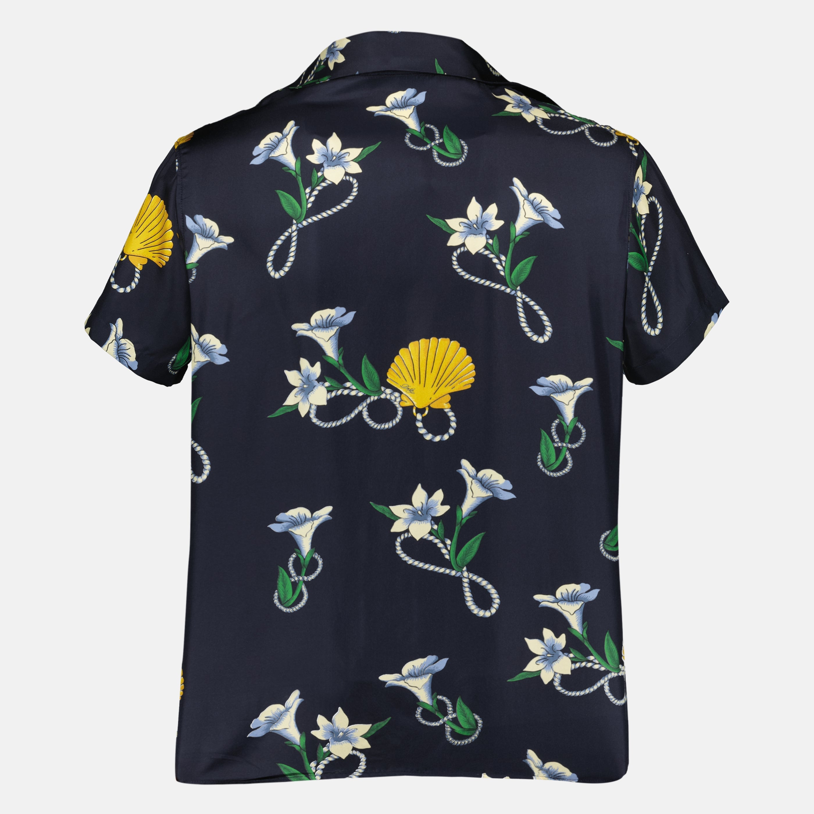 Chemises Chemise Shell en soie bleu marine Drole De Monsieur Bleu foncé Homme