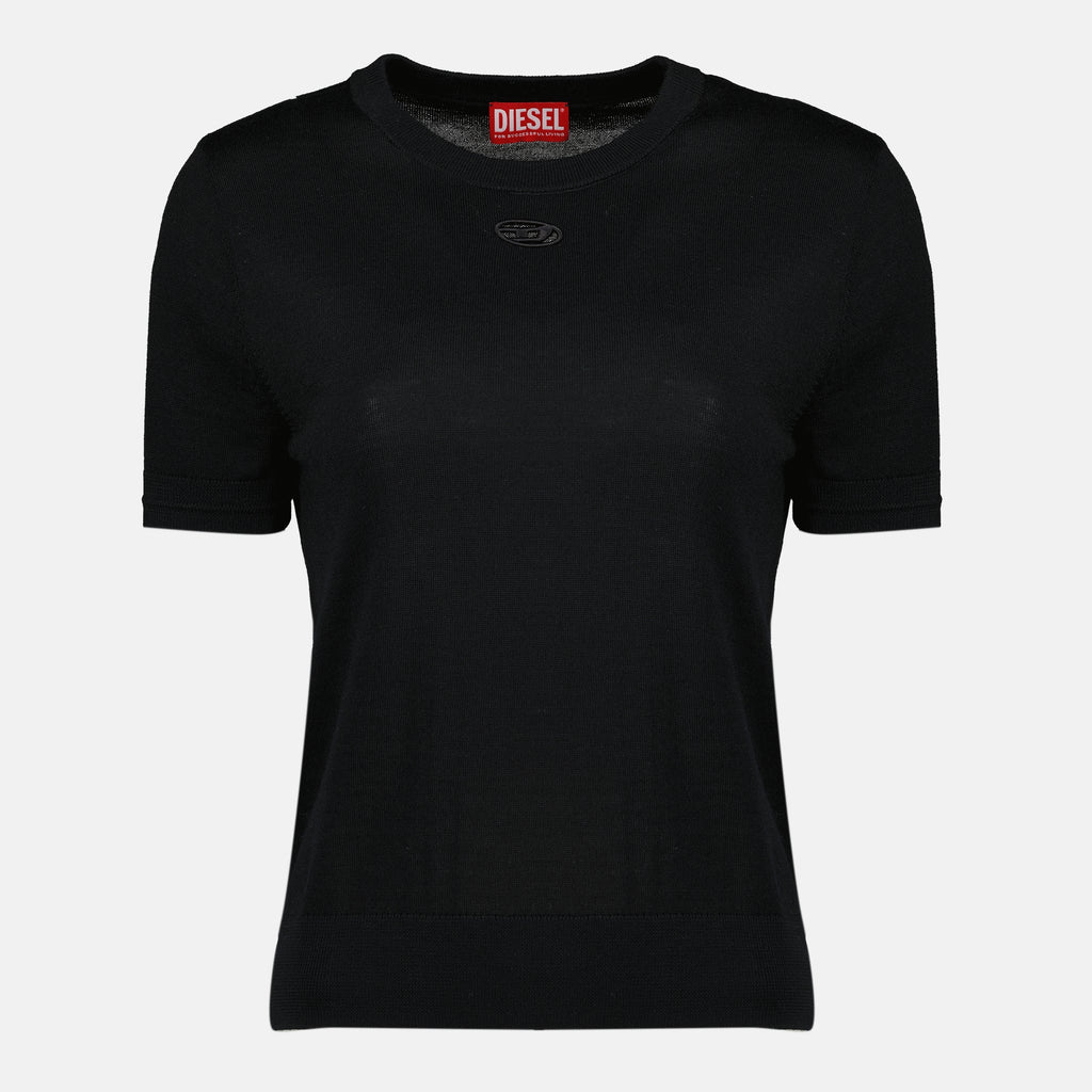 Image de l'article Tricot M-Aline noir de la marque Diesel pour Femme - Saison Printemps-Été 2026 - Vue de Face
