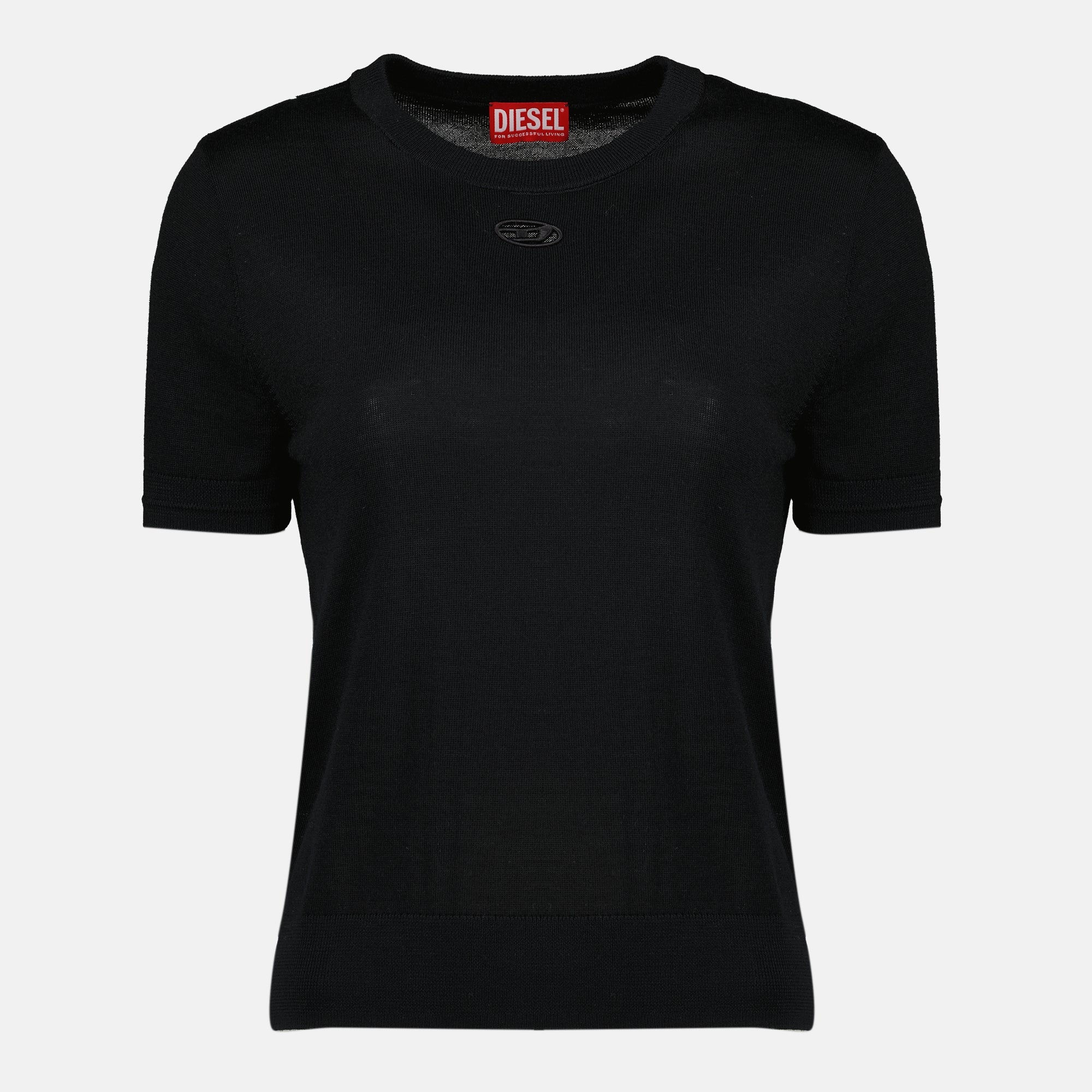 Image de l'article Tricot M-Aline noir de la marque Diesel pour Femme - Saison Printemps-Été 2026 - Vue de Face