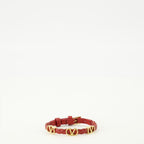 Imagen de la pulsera de cuero Vlogo roja de Valentino Garavani para Mujer - Temporada Primavera-Verano 2026 - Vista Frontal