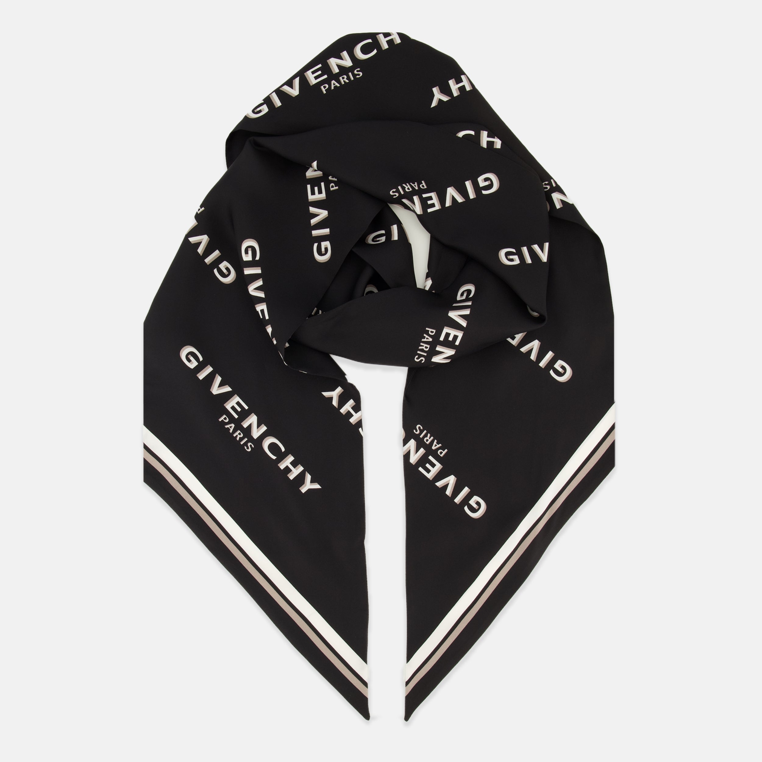 GIVENCHY ジバンシィ シフォンスカーフ  4Gロゴ/シルク/パープル   シルク100％ マルチカラー レディース / 240001189282 ジバンシィ 4G スカーフ - レディース – myCompañero