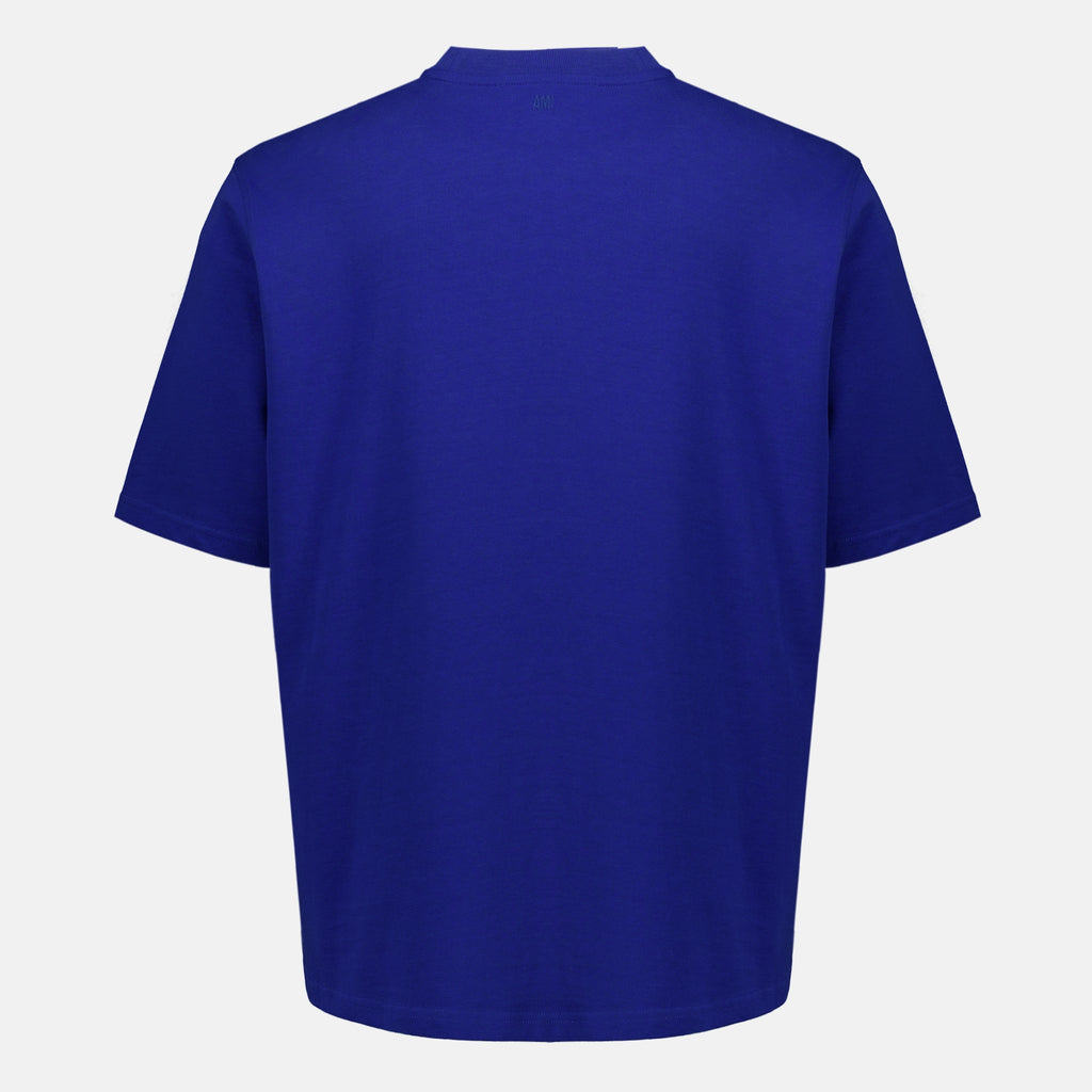 T-shirts Blue Cotton T-shirt Ami PARIS Bleu Unisexe