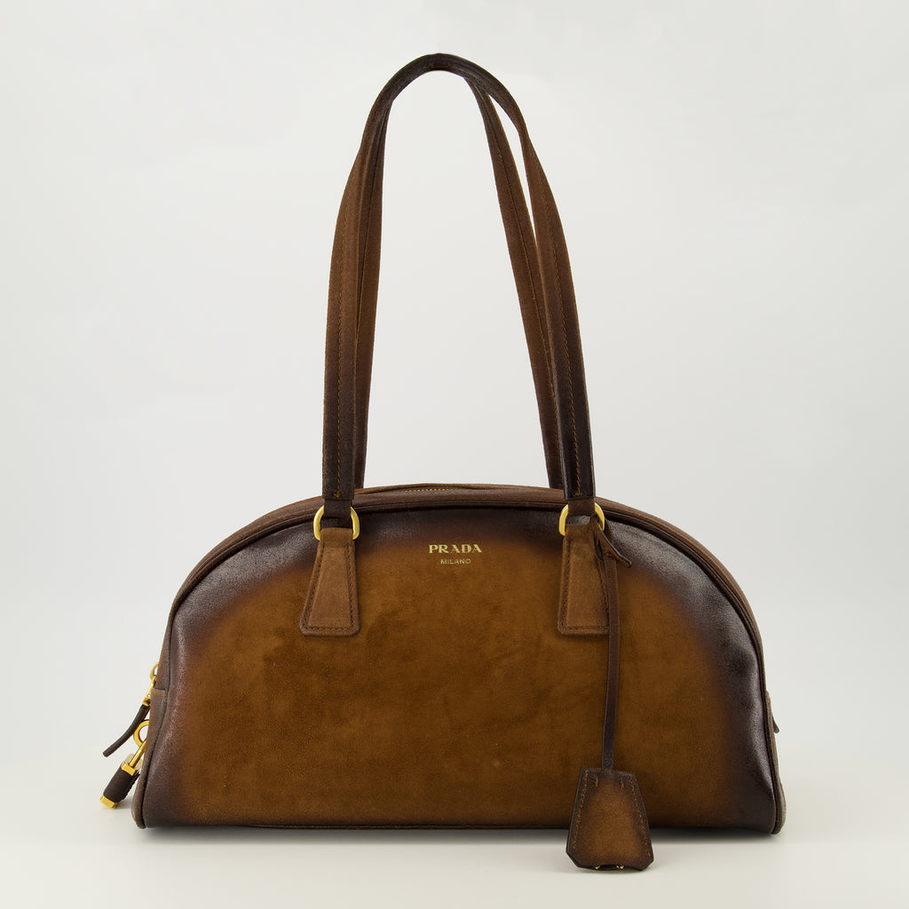 프라다 여성용 볼링백 이미지 - 2025 가을-겨울 - 정면 보기