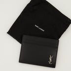 スモールレザーグッズ Porte-cartes Tiny Cassandre Saint Laurent 黒 Homme
