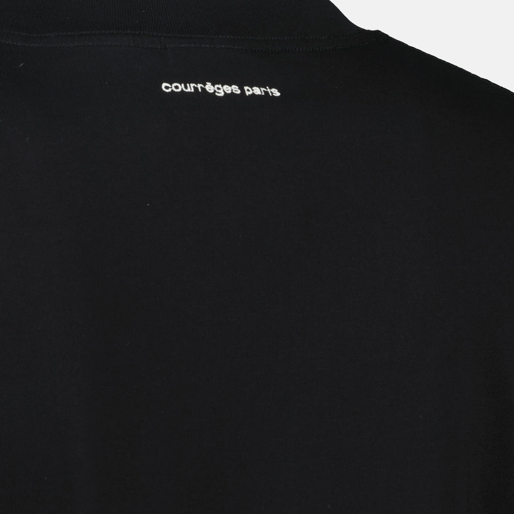 T-shirts Camiseta Oversize Courrèges Noir Homme