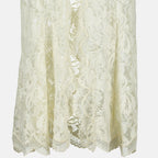Robes Beige Lace Long Dress Rabanne Beige Femme