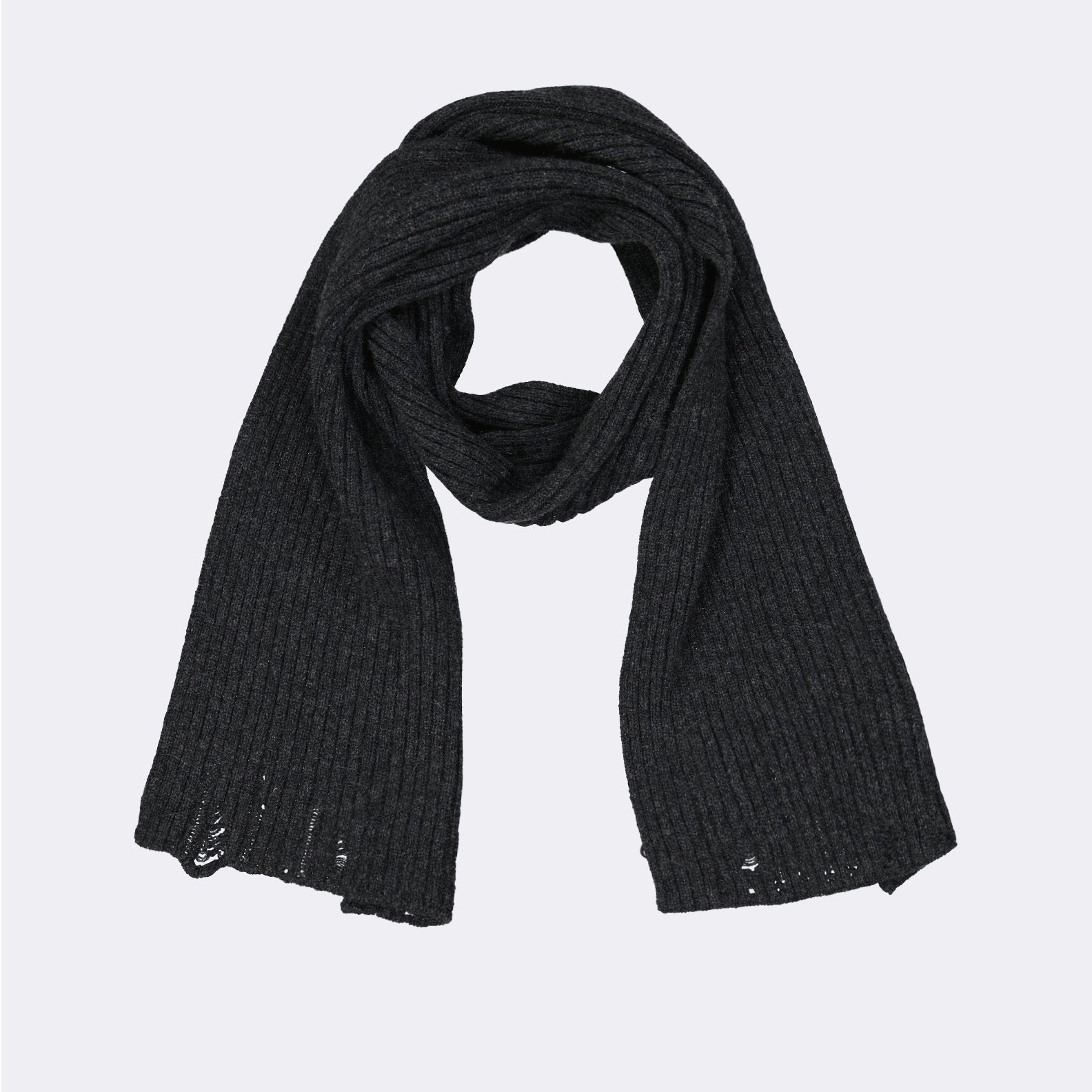Scarves and gloves Écharpe destroy Prada Black Homme
