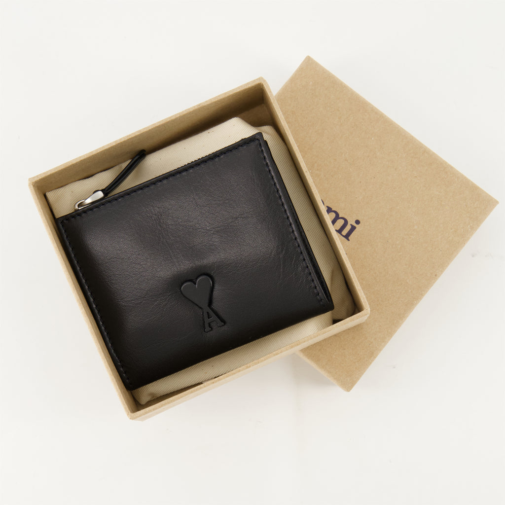 Petite maroquinerie Portefeuile en cuir Voulez-Vous Ami PARIS Noir Unisexe