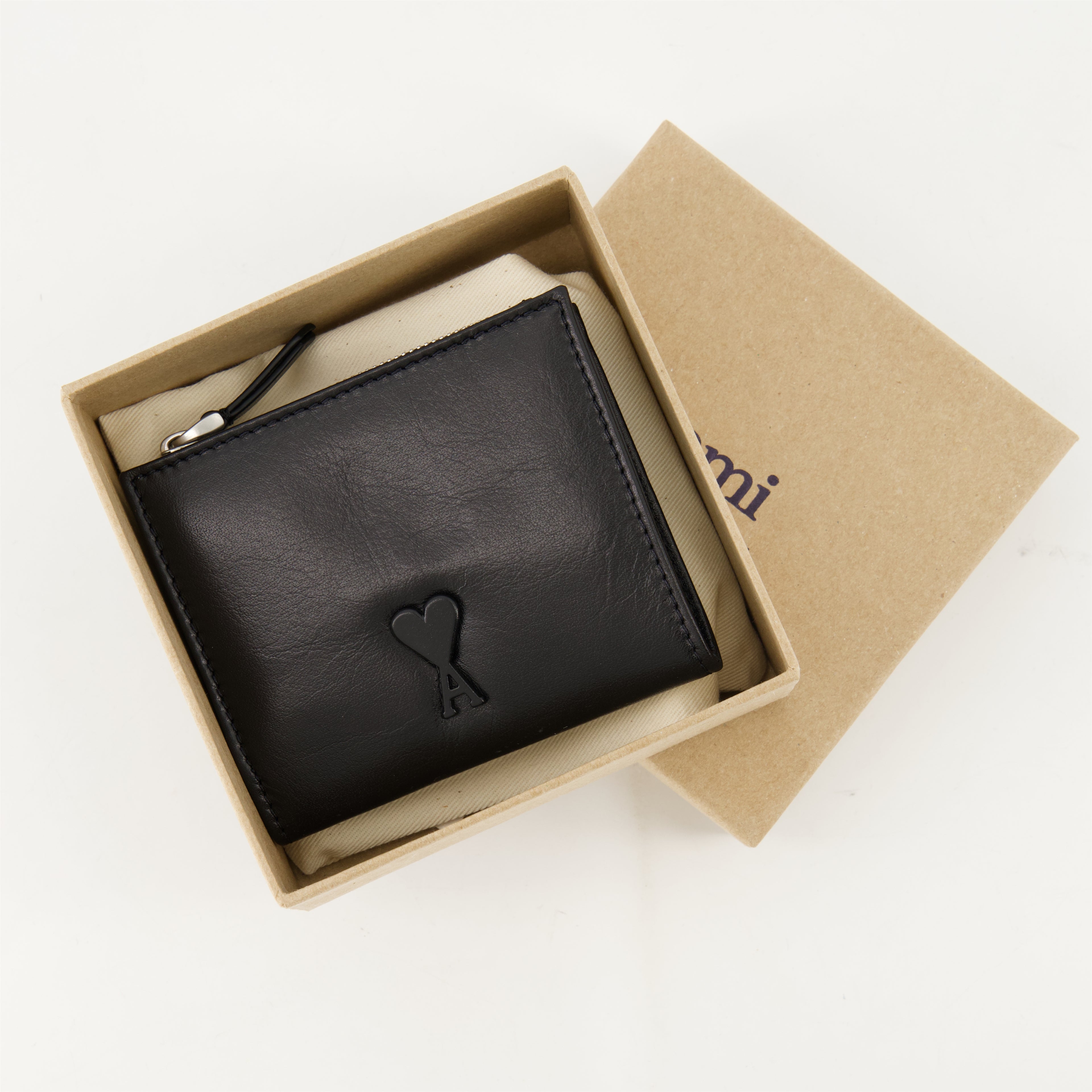 Kleine lederwaren Portefeuile en cuir Voulez-Vous Ami PARIS Schwarz Unisex