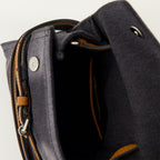 Image of the Moschino Tie Me denim bag for women - Autumn-Winter 2025 season - Detailed View_3