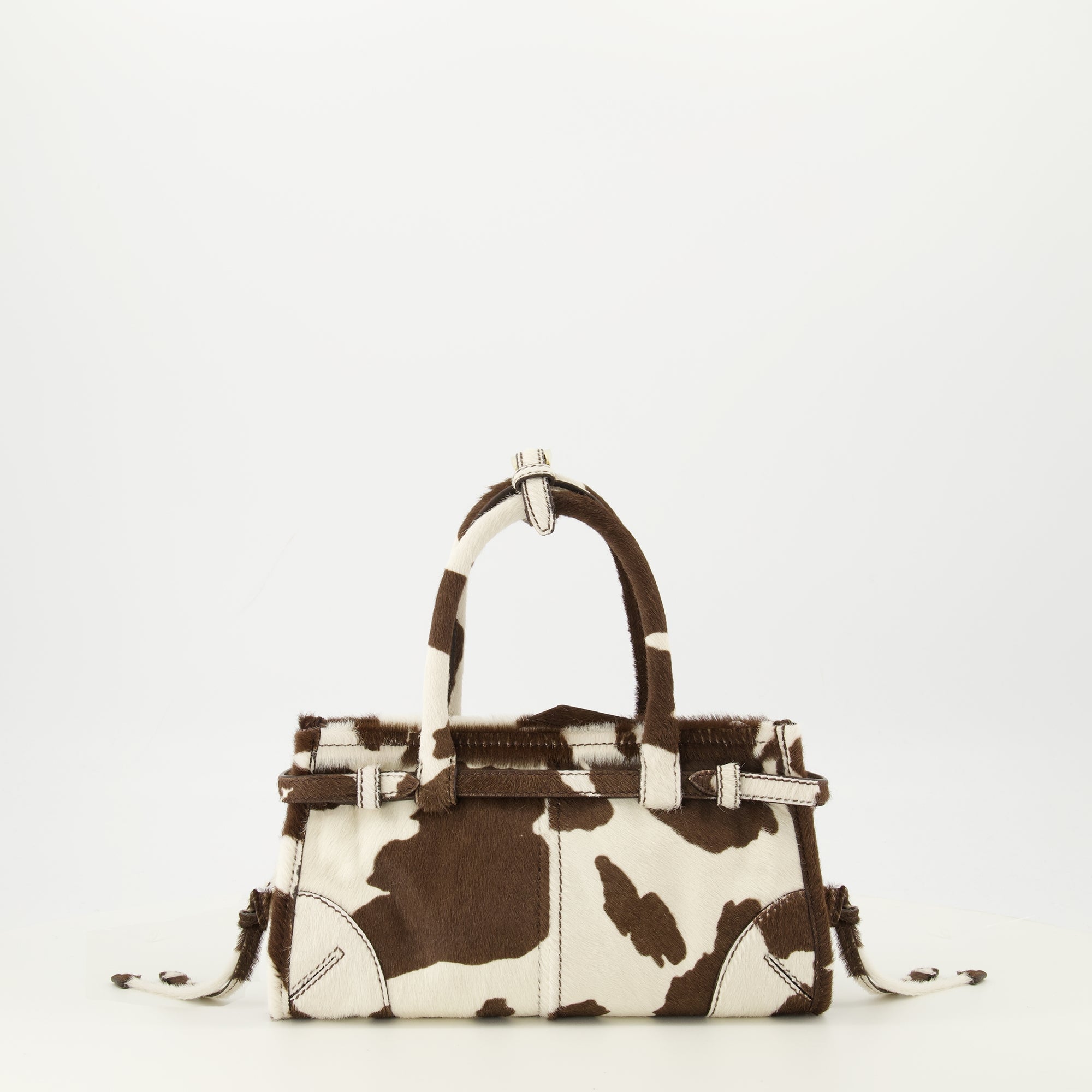 Image de l'article Mini sac Bonnie à imprimé vache de la marque Prada pour Femme - Saison Printemps-Été 2026 - Vue de Dos