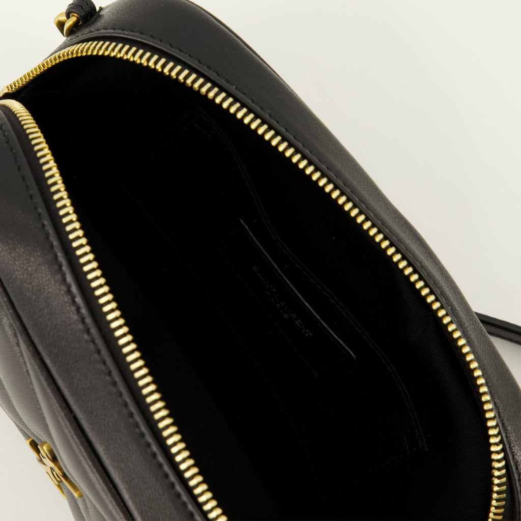 Sacs bandoulière Mini sac Loulou Camera noir Saint Laurent Noir Femme
