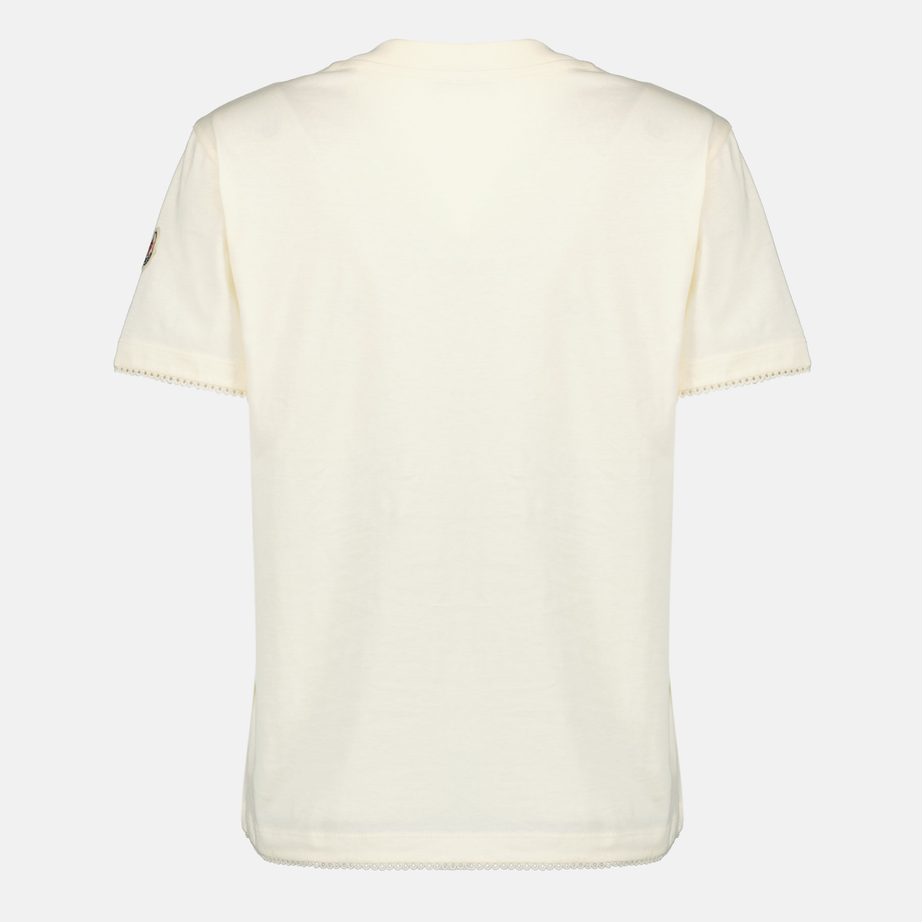 Image de l'article T-shirt logo blanc de la marque Moncler pour Femme - Saison Printemps-Été 2026 - Vue détaillée_2