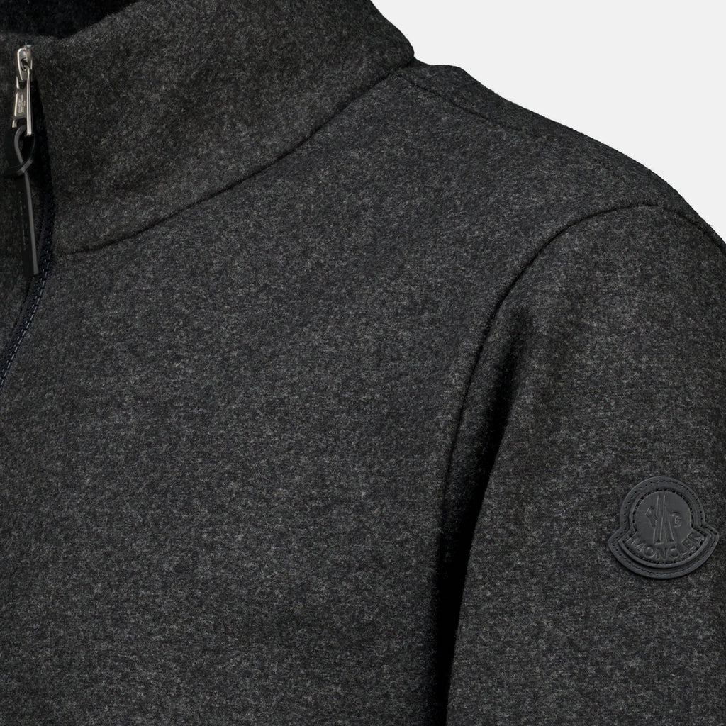 Vestes 회색 지퍼 카디건 Moncler Gris Homme