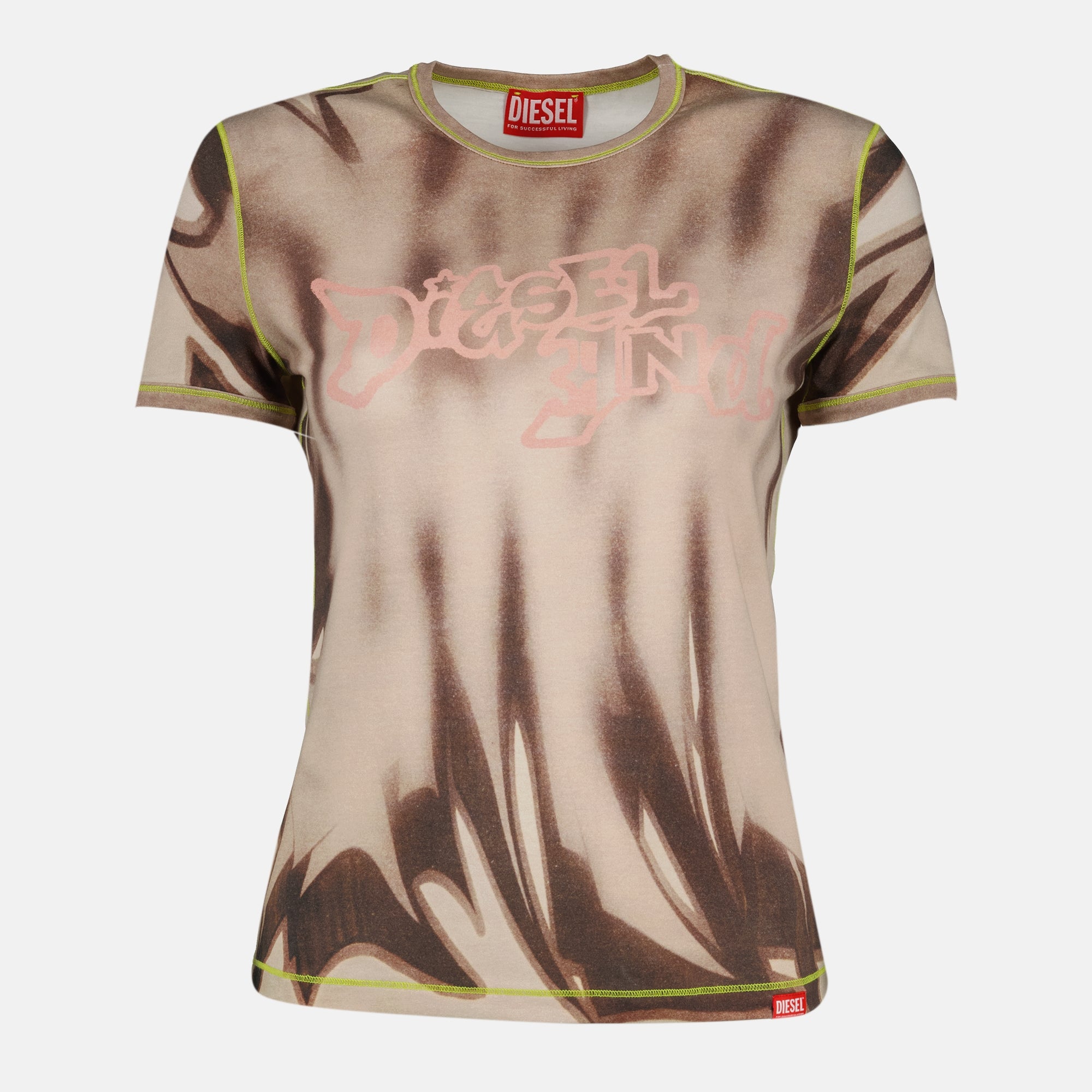 Image de l'article T-shirt T-Graphi imprimé de la marque Diesel pour Femme - Saison Automne-Hiver 2025 - Vue de Face