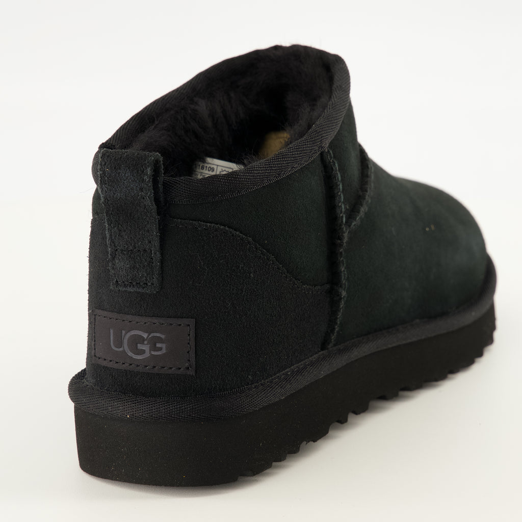 Bottines クラシックウルトラミニブラックブーツ Ugg Noir Femme