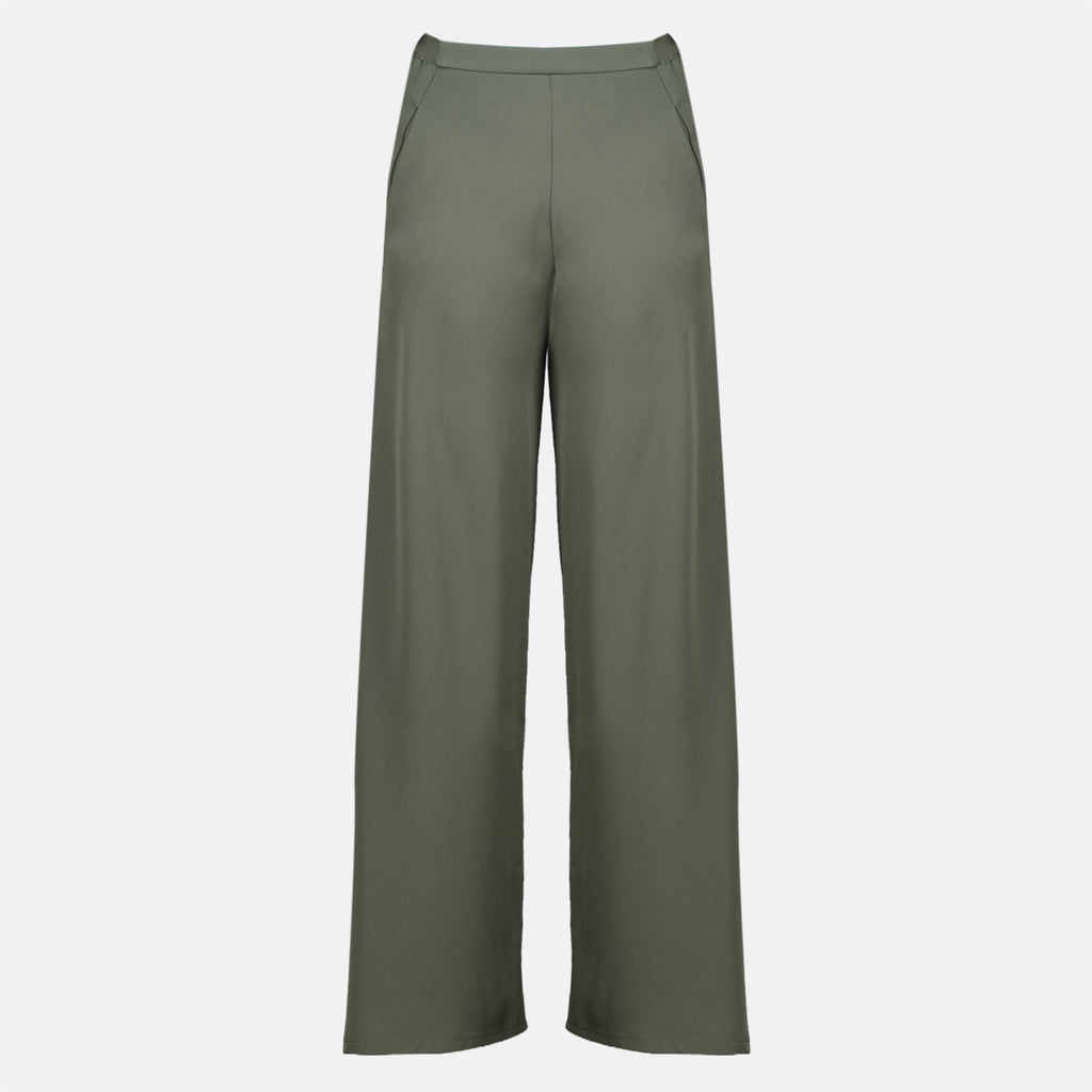 Pantalons Khaki Crepe Pants Christopher Esber Vert Femme