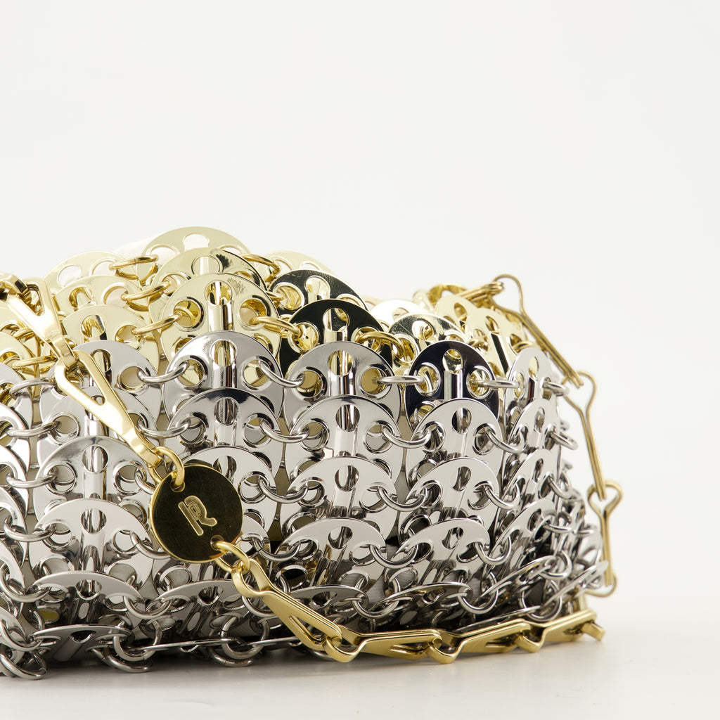 Handbags and shoulder bags Iconic 1969 Nano Bag Rabanne Silver Femme