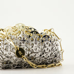 Handtaschen und schultertaschen Ikonische 1969 Nano Bag Rabanne Silber Femme
