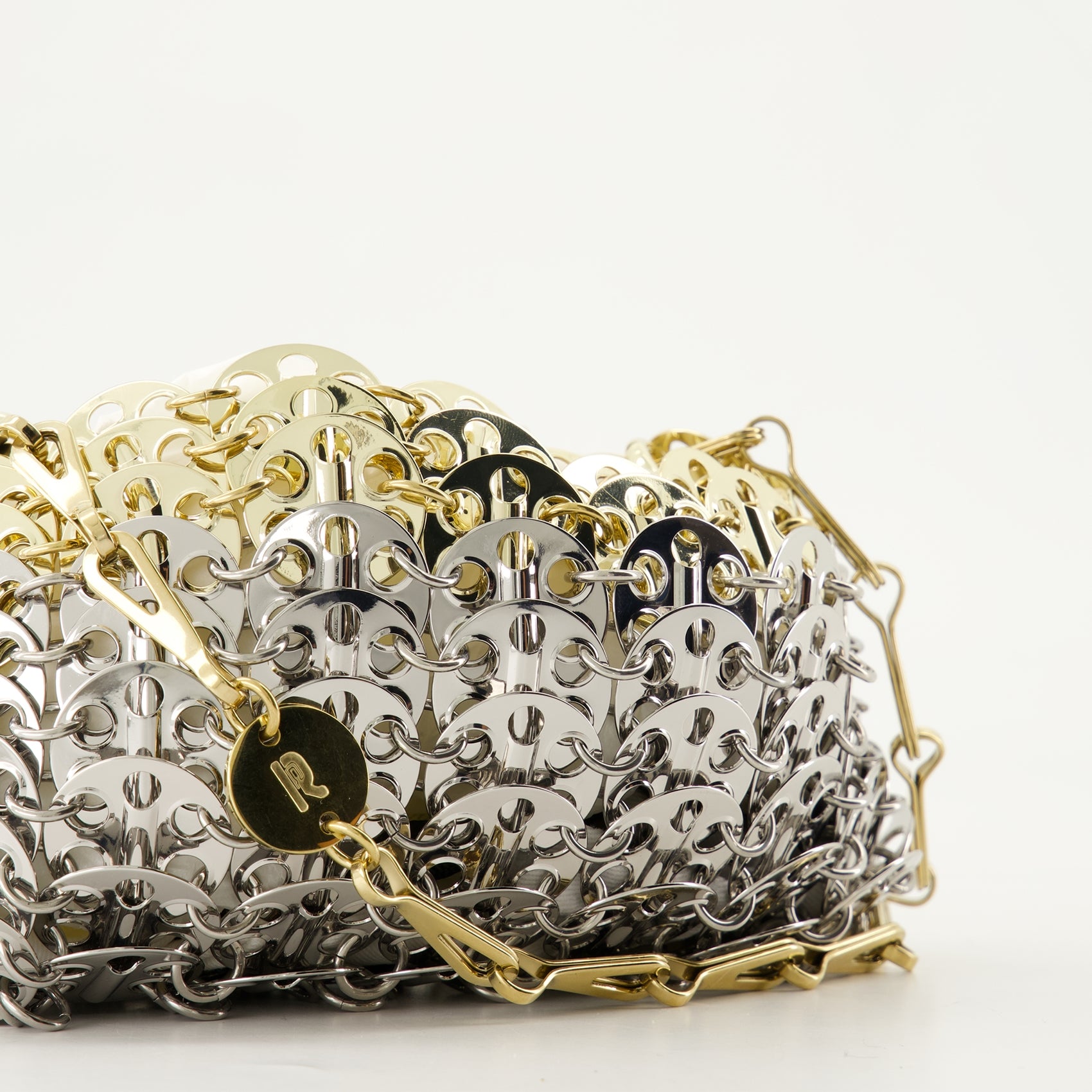 Handbags and shoulder bags Iconic 1969 Nano Bag Rabanne Silver Femme