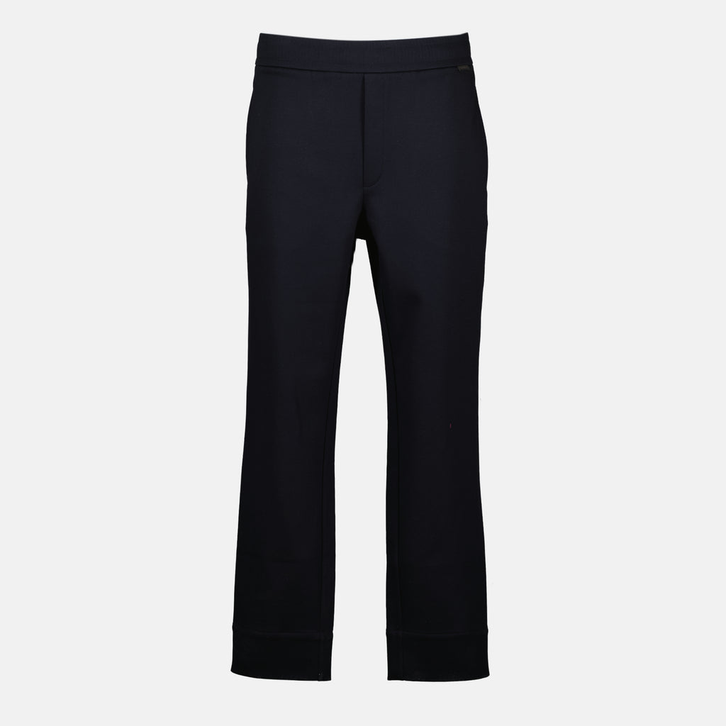 Image of the Moncler Men's Navy Blue Tracksuit Pants - Spring-Summer 2026 - Front View