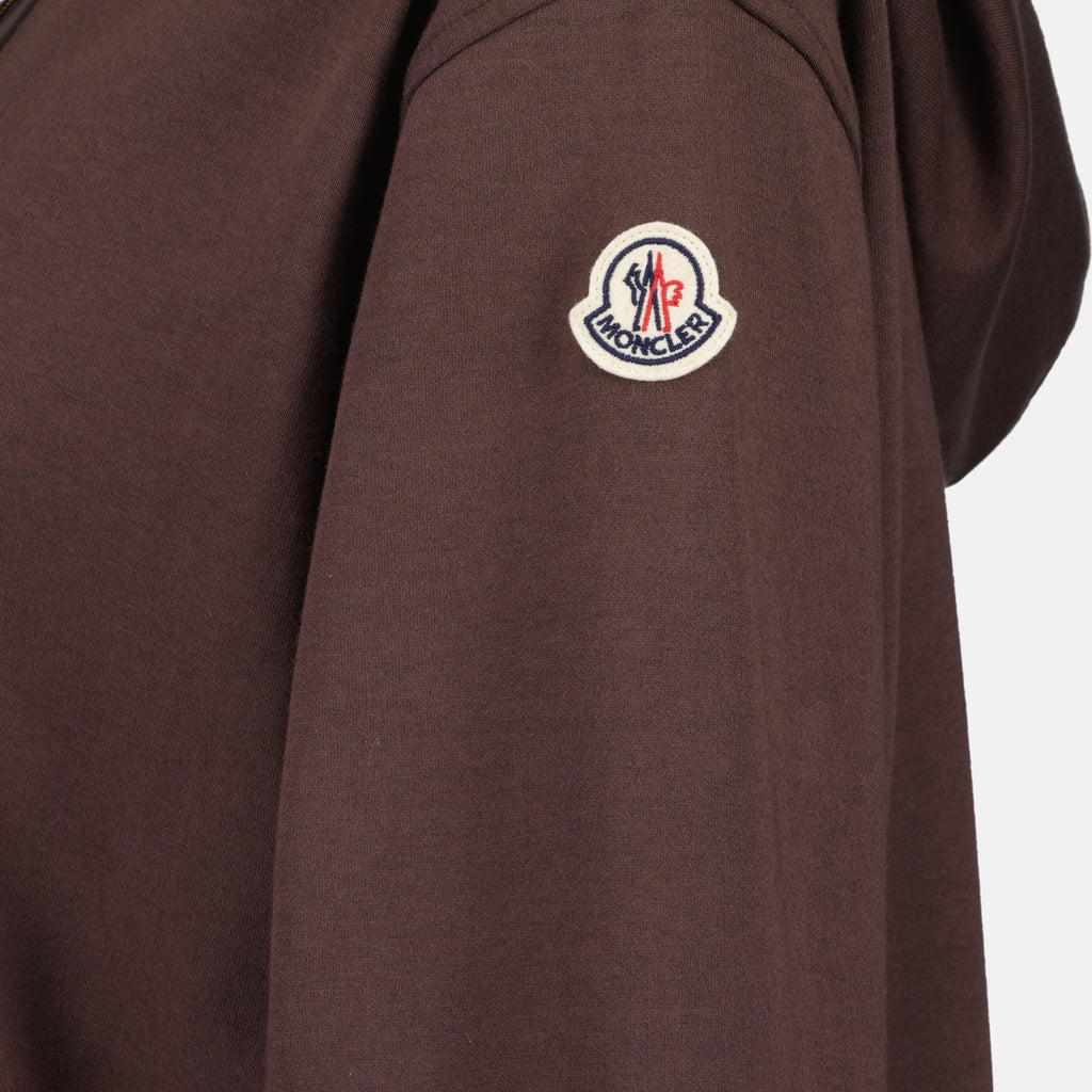 Sweatshirts 브라운 후드티 Moncler Marron Femme
