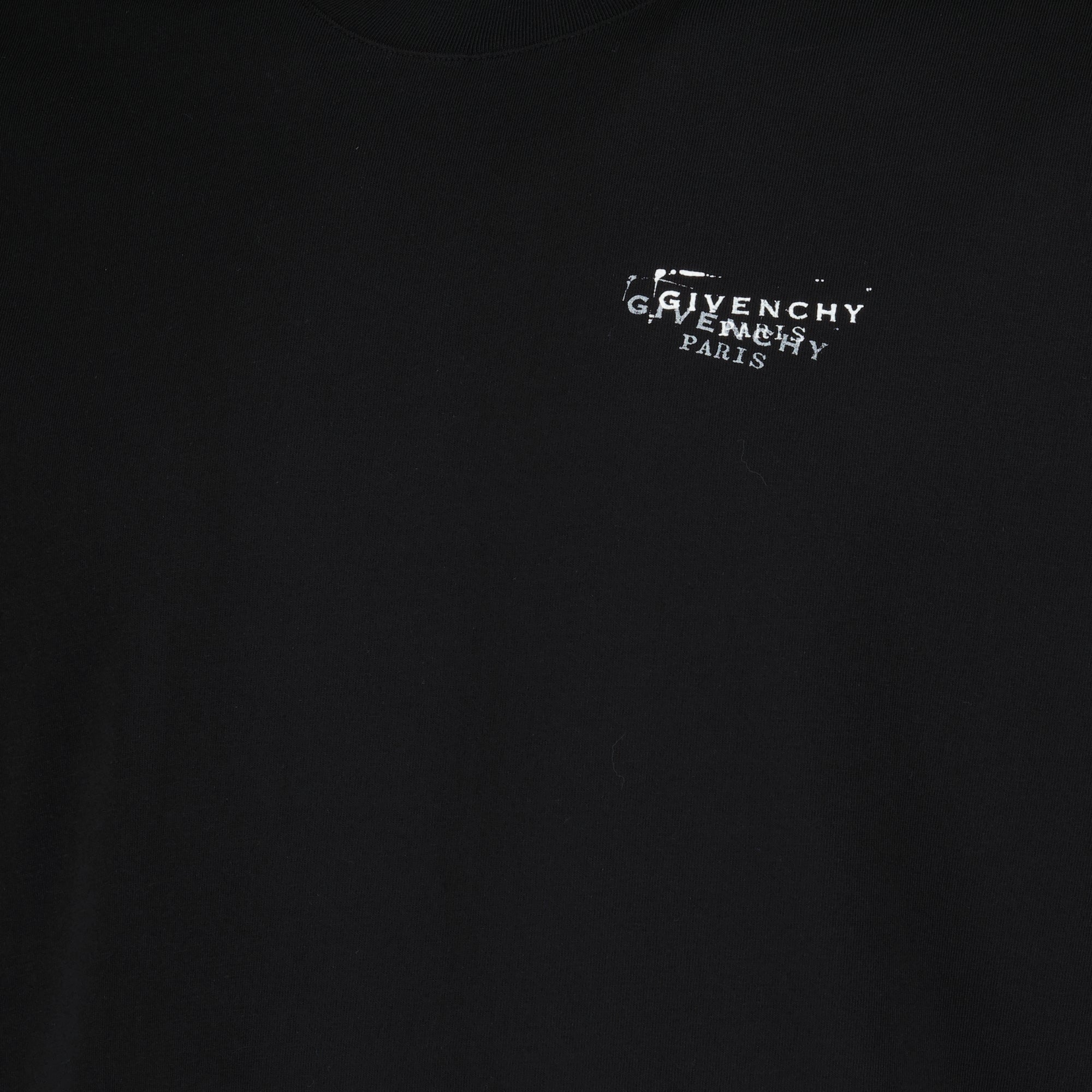 Image de l'article T-shirt Givenchy Stamp noir de la marque Givenchy pour Homme - Saison Printemps-Été 2026 - Vue détaillée_1
