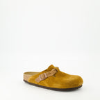 Chaussures ouvertes Mules Boston Braided Birkenstock Marron Femme