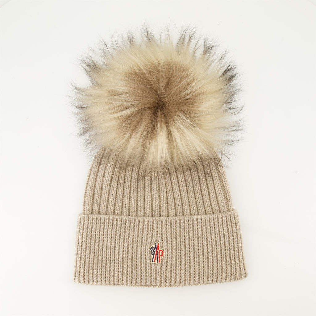 Chapeaux, casquettes et bonnets Bonnet Grenoble en cachemire Moncler Grenoble Beige Femme