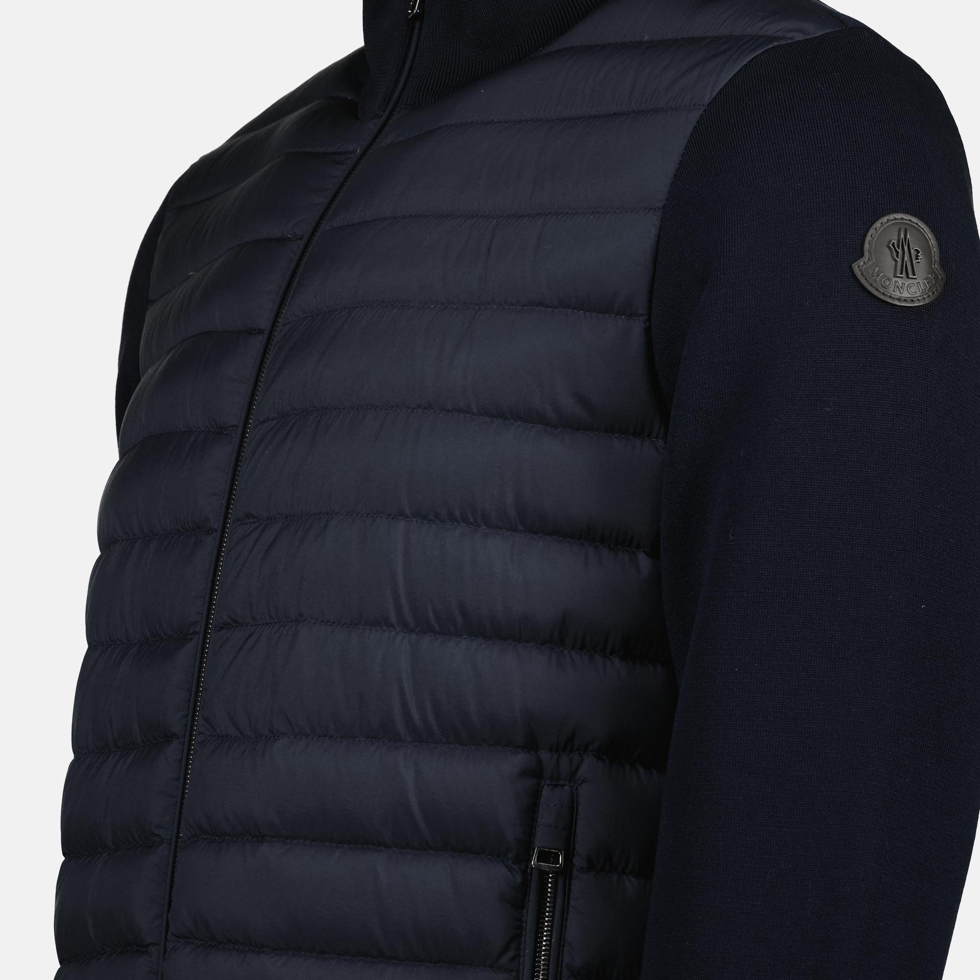 Vestes Doudoune bi-matière Moncler Bleu foncé Homme