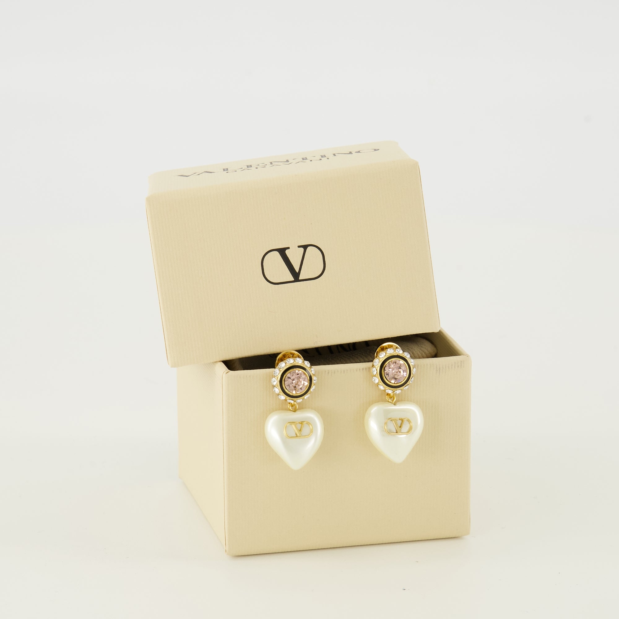 Bijoux Orecchini Vlogo Cuore Oro Valentino Garavani Doré Femme