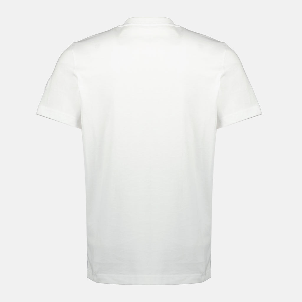 Imagen de la camiseta de logo blanco de Moncler para hombre - Temporada Primavera-Verano 2026 - Vista Trasera