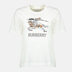 Imagem da T-shirt EKD Stech branca da marca Burberry para Mulher - Temporada Primavera-Verão 2026 - Vista Frontal
