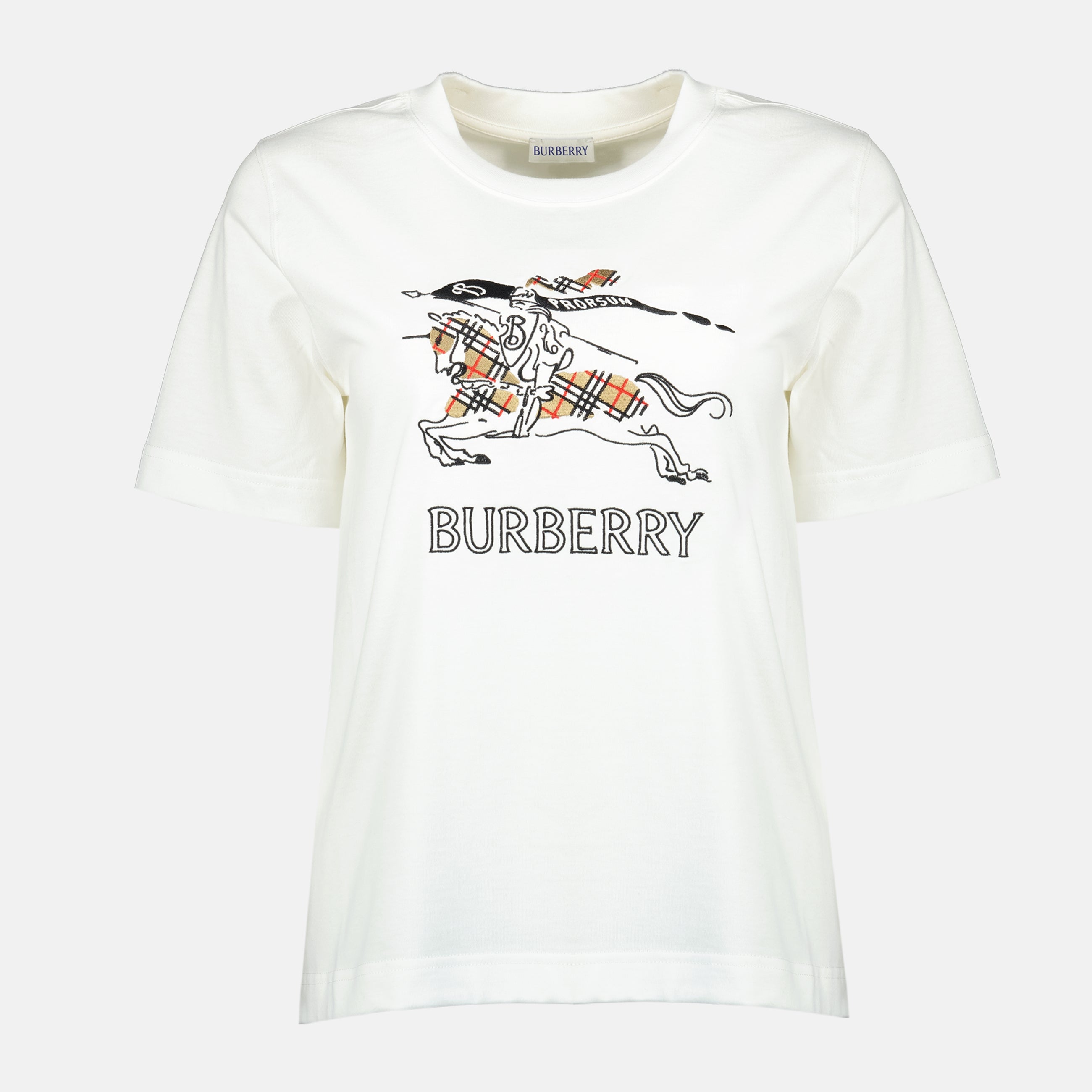 Bild des Burberry Damen T-Shirts EKD Stech in Weiß - Frühling-Sommer 2026 - Vorderansicht