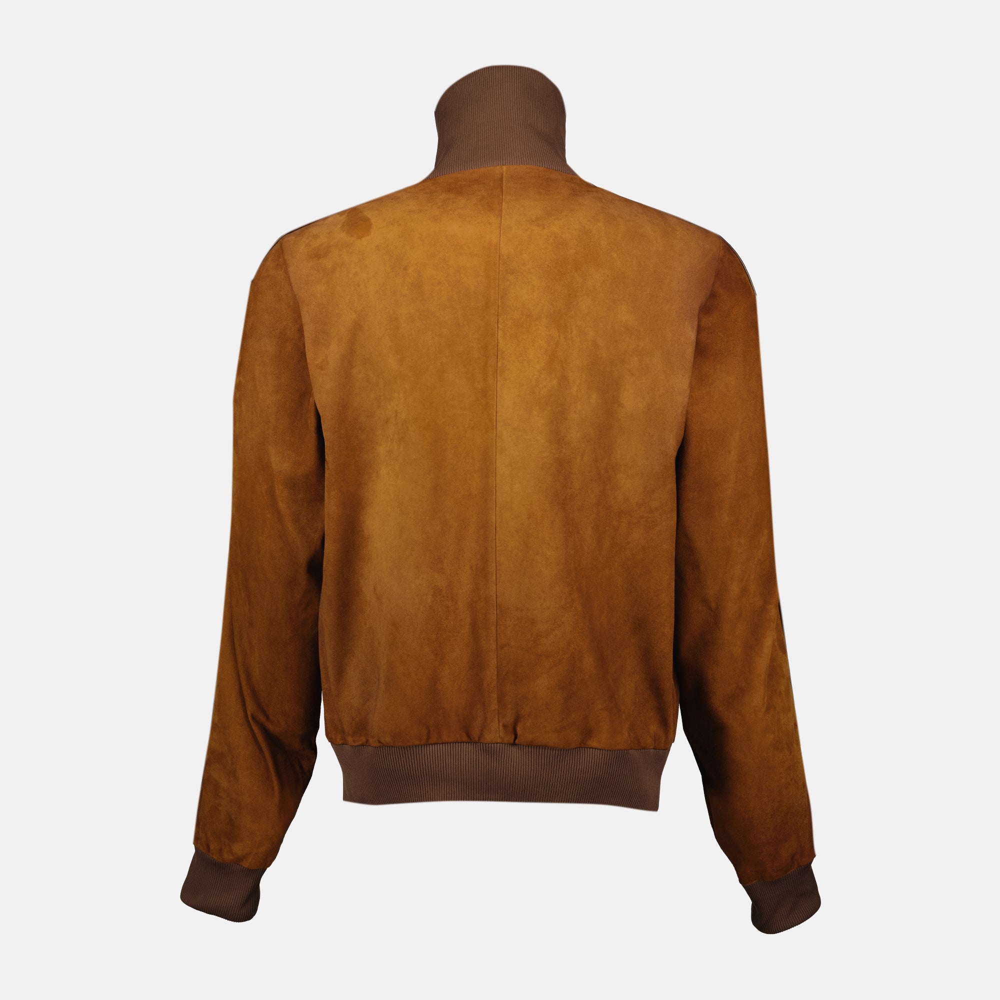Manteaux Giacca in Vitello di Velluto Prada Marron Homme