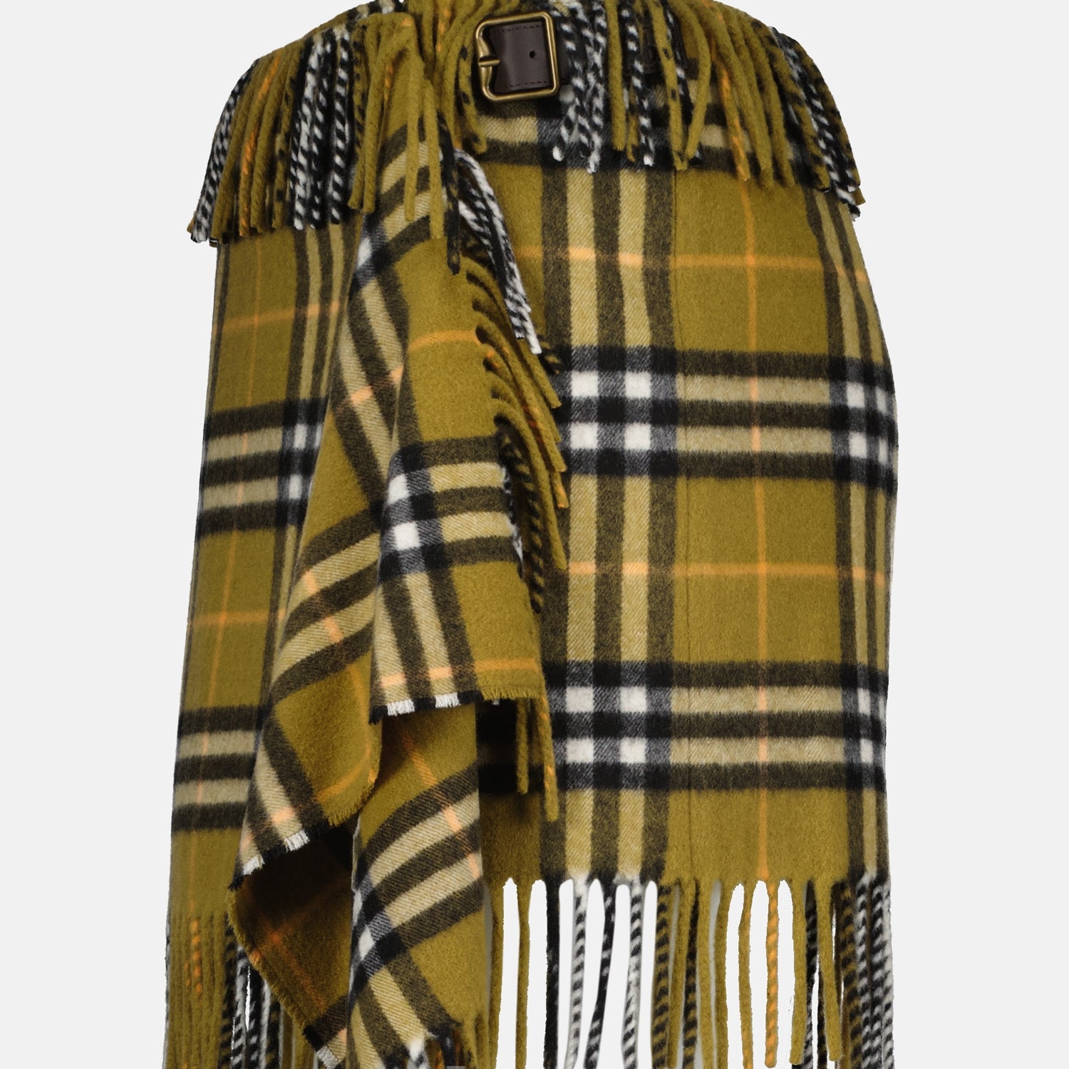 Skirts Checkered Wrap Skirt Burberry Khaki Femme