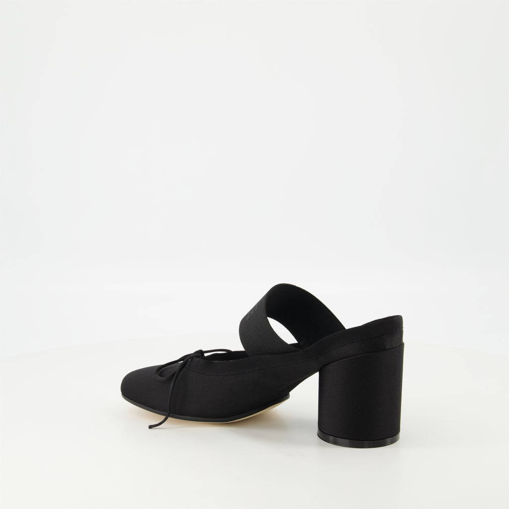 Chaussures ouvertes Mules ballerines à talon Mm6 Noir Femme