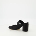 Chaussures ouvertes Mules ballerines à talon Mm6 Noir Femme
