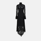 Vestidos Robe longue en dentelle Rabanne Negro Femme