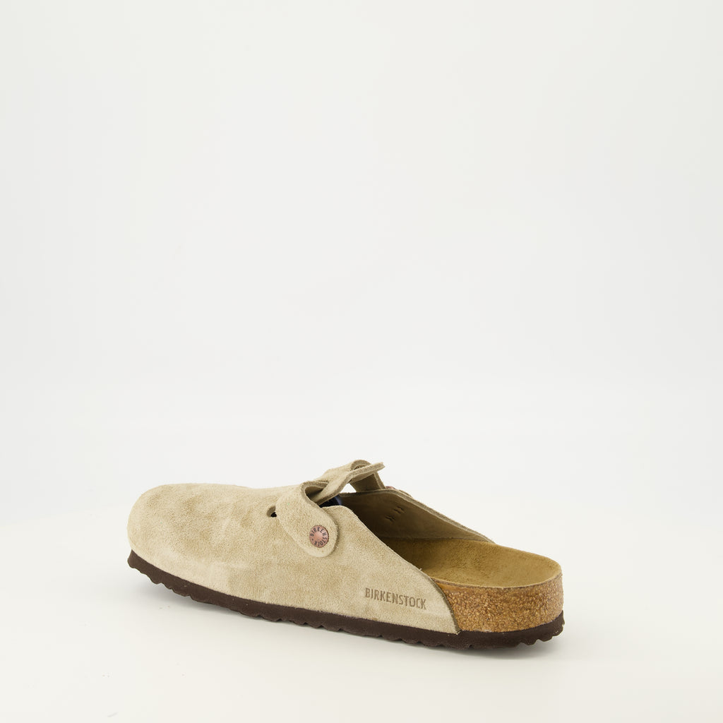 Chaussures ouvertes 베이지 보스턴 뮬 Birkenstock Beige Unisexe