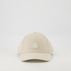 Chapeaux, casquettes et bonnets Casquette à logo en cuir Moncler Beige Homme