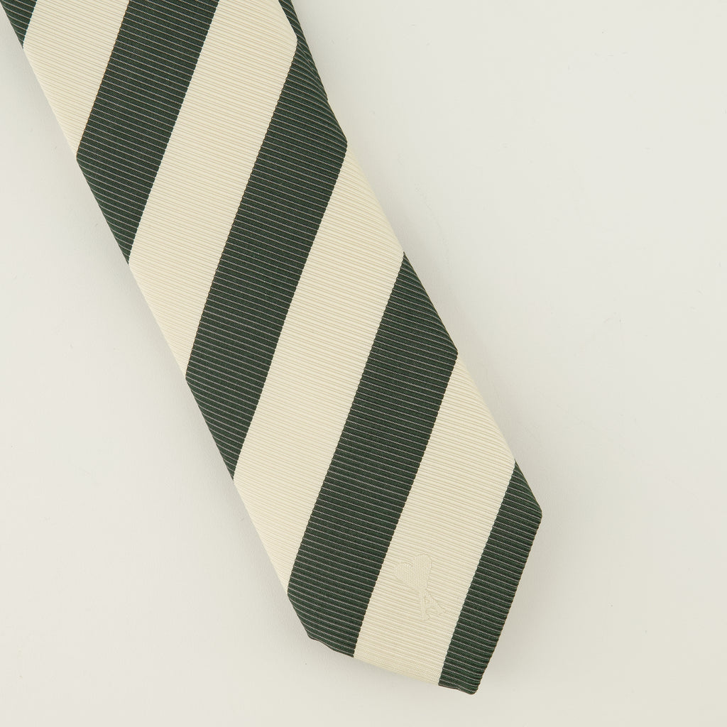 Écharpes, foulards et gants ストライプタイ Ami PARIS Vert Homme