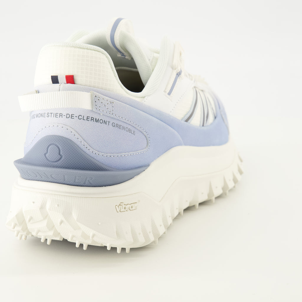 Image of the Moncler Men's Trailgrip Blue Sneakers - Spring-Summer 2026 - Back view
